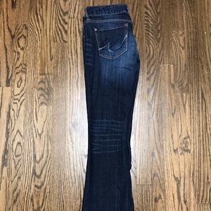 Express Low Rise Bootcut Jeans